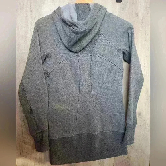 Athleta CYA Define Zip Up Hoodie Athletic Jacket Grey Size XXS Women’s - Picture 13 of 15